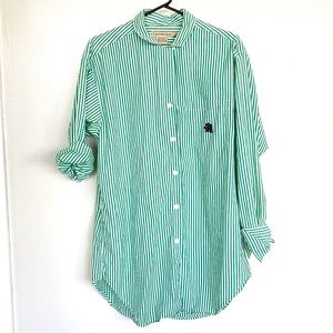 VTG Calvin Klein Sport Long Stripe Boyfriend SHIRT
